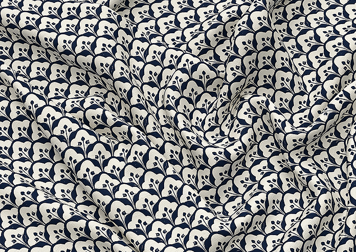 Scallop and Bud, Hudds - Roman Blind - Image 4